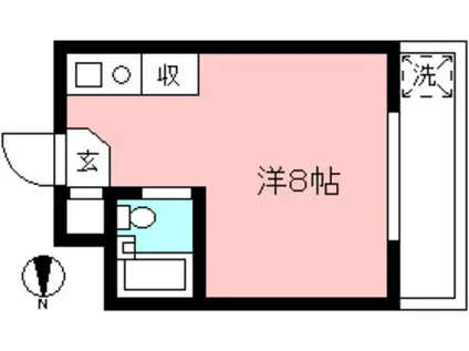 エール下高井戸(ワンルーム/1階)の間取り写真