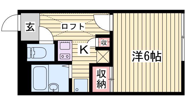 レオパレスル・ベル(1K/1階)の間取り写真