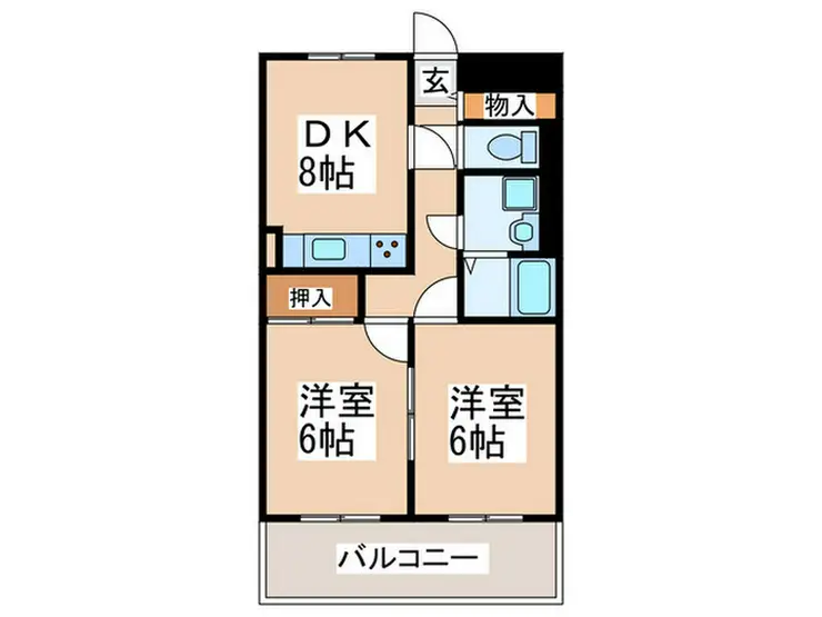 第二飯田ビル 4階階 間取り