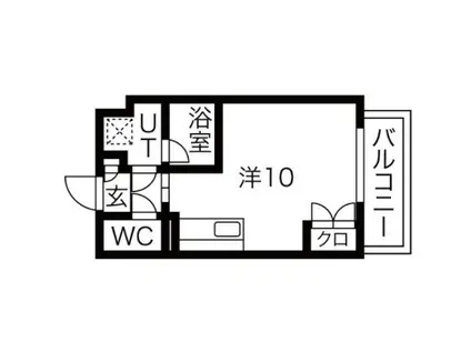 アールズタワー望が丘(ワンルーム/6階)の間取り写真