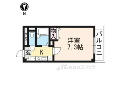 エデン御池(1K/5階)の間取り写真