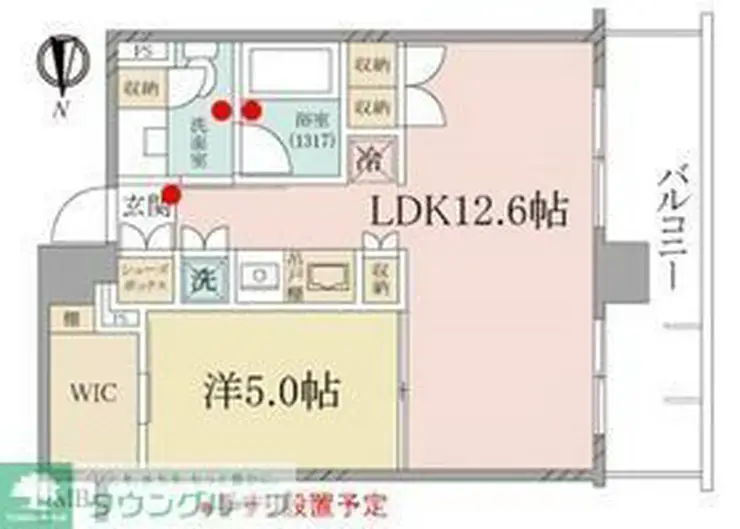 PREMIUM CUBE菊川 5階階 間取り