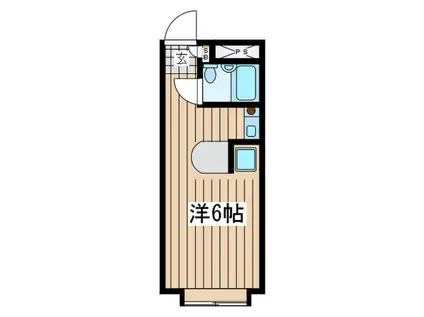ベルピア藤沢第8(ワンルーム/1階)の間取り写真