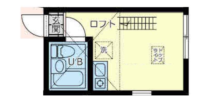 ユナイト石川町ジェフベック(ワンルーム/2階)の間取り写真