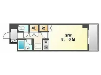 幸町旭ビル(1K/5階)の間取り写真