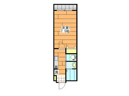 LIVE FIAT藤松(1K/5階)の間取り写真