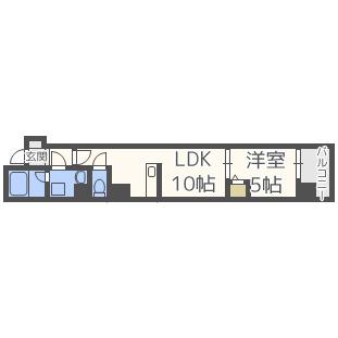 グランツ(1LDK/2階)の間取り写真