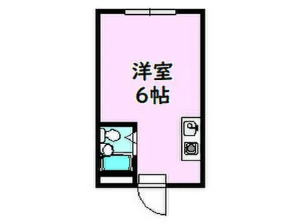 地下鉄桜通線 鳴子北駅 徒歩19分 3階建 築34年(ワンルーム/3階)の間取り写真