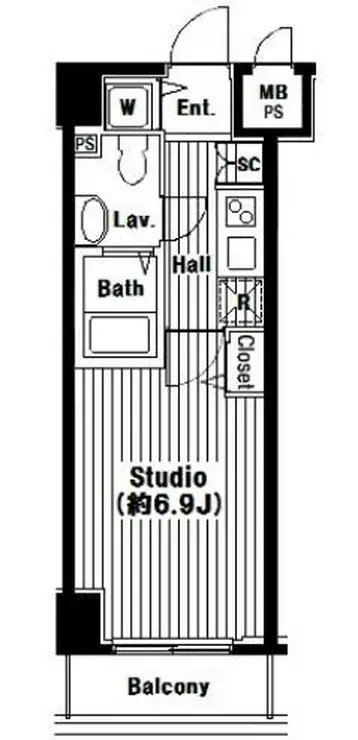 グランド・ガーラ芝公園 14階階 間取り