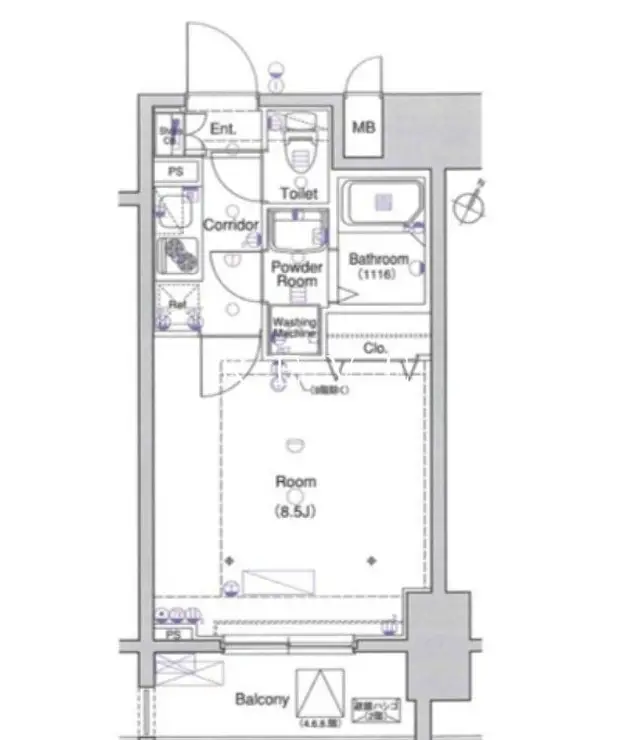 エルフラット田町 2階階 間取り