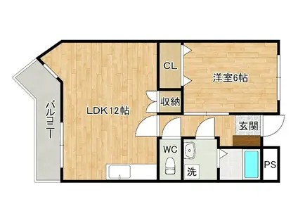 スタンフォード(1LDK/5階)の間取り写真