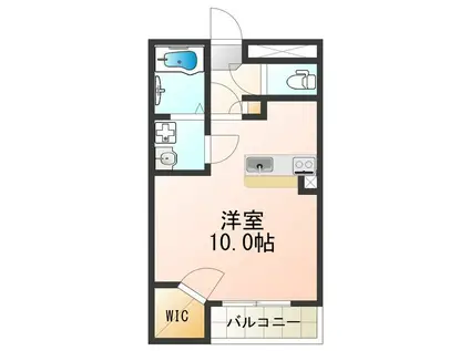 レオパレスNISHINOOKA(ワンルーム/2階)の間取り写真