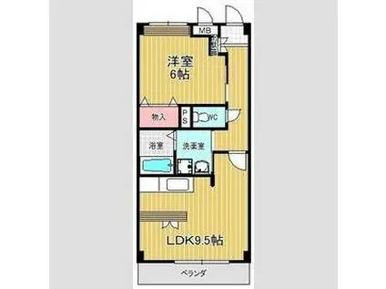 LOVE(1LDK/1階)の間取り写真