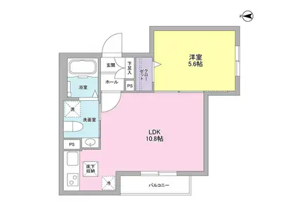 SILVERADO PRAIRIE(1LDK/1階)の間取り写真