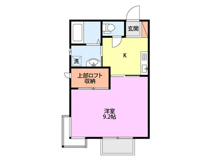 プラネット(1K/1階)の間取り写真