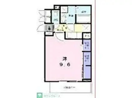 ヴィラ ミスズ(1K/2階)の間取り写真