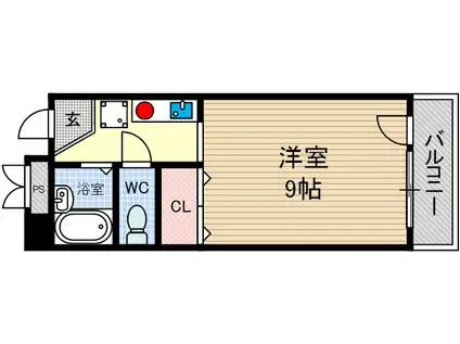 G1-Z2(1K/2階)の間取り写真