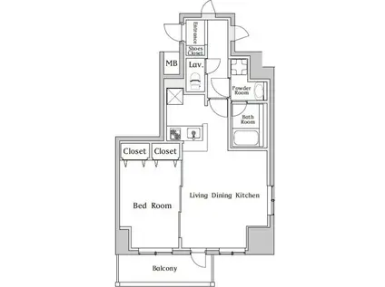 N-STAGE両国 N-STAGE両国(1LDK/10階)の間取り写真