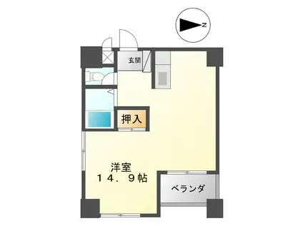 ワイケー50YK50(ワンルーム/5階)の間取り写真