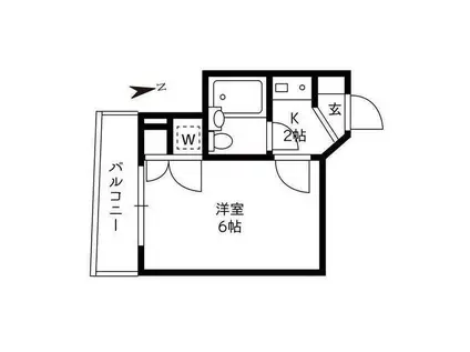 サンパレス伊東(1K/4階)の間取り写真