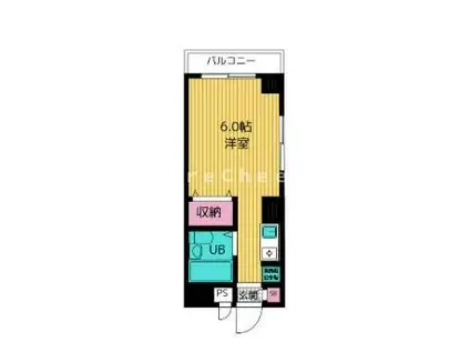 フラワーマンション(ワンルーム/3階)の間取り写真