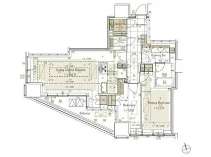 三田ガーデンヒルズノースヒル ノースヒル(2LDK/7階)の間取り写真