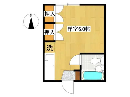 トモエハウス(ワンルーム/2階)の間取り写真