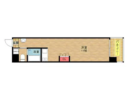 インザグレイス弁天町(ワンルーム/3階)の間取り写真