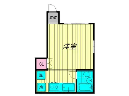 NAKA(ワンルーム/1階)の間取り写真