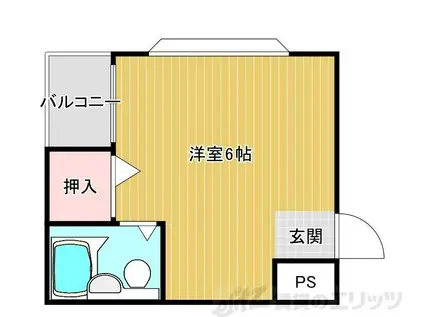 ノーブル・ピナフォー(ワンルーム/3階)の間取り写真