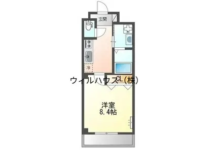 WABISABI(1K/2階)の間取り写真