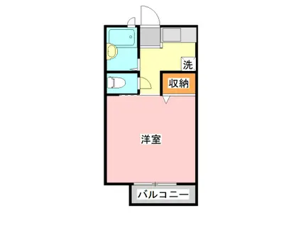 SUN LIFE(1K/2階)の間取り写真