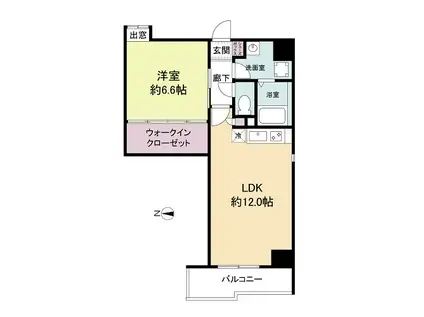 プライムツリー内久宝寺(1LDK/10階)の間取り写真