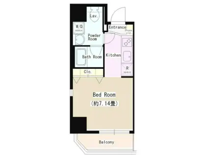 DORMOUSE TOWER(ワンルーム/9階)の間取り写真