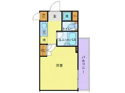 ルーブル豊玉伍番館(1K/4階)の間取り写真