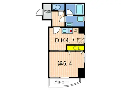 FAZENDA 78(1DK/2階)の間取り写真