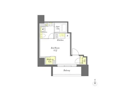 プライムメゾン蒲田(ワンルーム/3階)の間取り写真