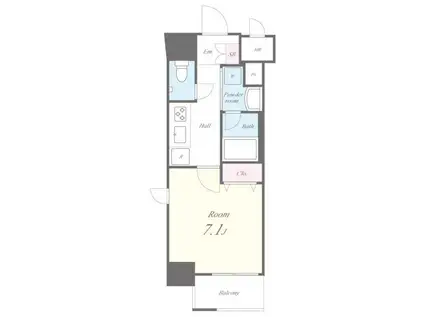 グランレーヴ東尾久(1K/5階)の間取り写真