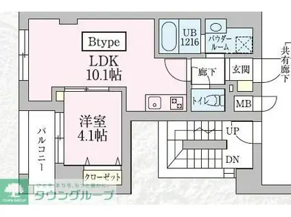 LA CEZANNE TOKIWA(1LDK/4階)の間取り写真