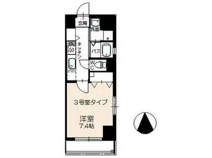 TNGビル(1K/5階)の間取り写真