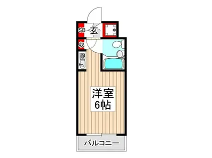 エルハイツ成増(ワンルーム/3階)の間取り写真