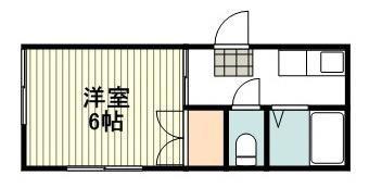 アミューズ国立(1K/2階)の間取り写真