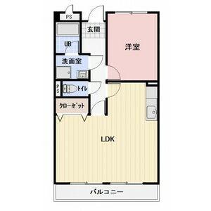 LIMPIAベルフラワー藤森(1LDK/2階)の間取り写真