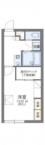 レオパレスひまわり(1K/2階)の間取り写真