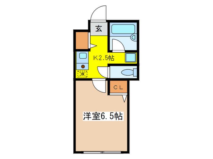 ウィステリア代々木(1K/1階)の間取り写真