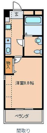 P-COM KOGA(1K/5階)の間取り写真