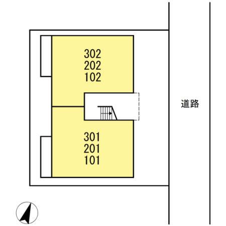 グレイスさくら(1LDK/3階)の間取り写真