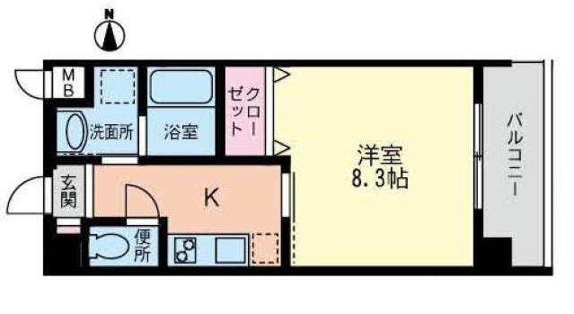 プランセス新瑞橋(1K/1階)の間取り写真