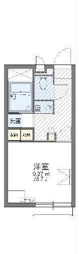 レオパレスNAGAKURAII(1K/2階)の間取り写真