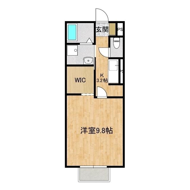 CRISANTEMO(1K/2階)の間取り写真